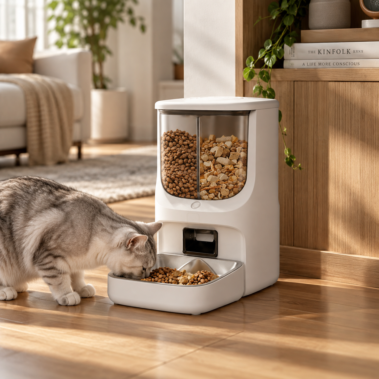 V02 dual-storage Smart Pet Feeder product card